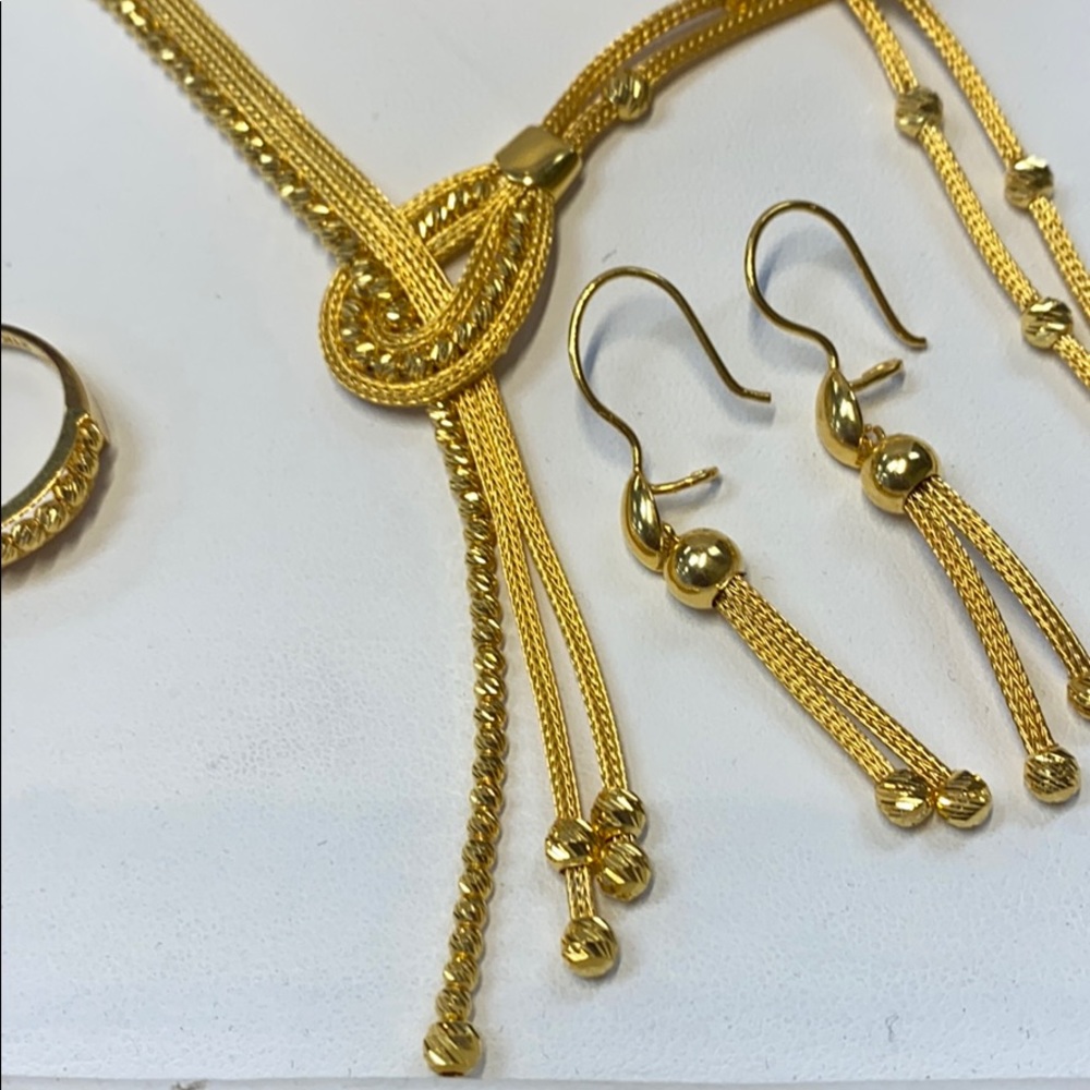 NEW 21K Solid Gold Set - Picture 2 of 7